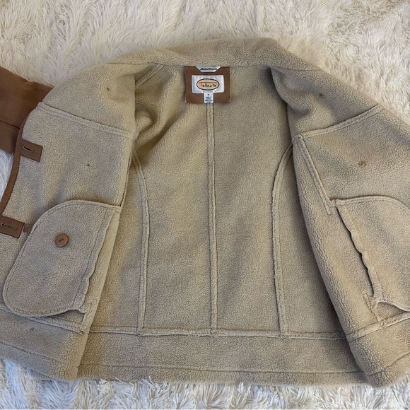 Talbots Women’s Faux Suede Sherpa Lined Winter Jacket Size: Medium - Picture 7 of 10